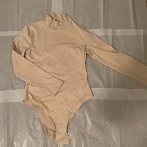 Nude Satin Bodysuit